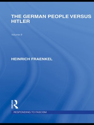 cover image of The German People versus Hitler (RLE Responding to Fascism)